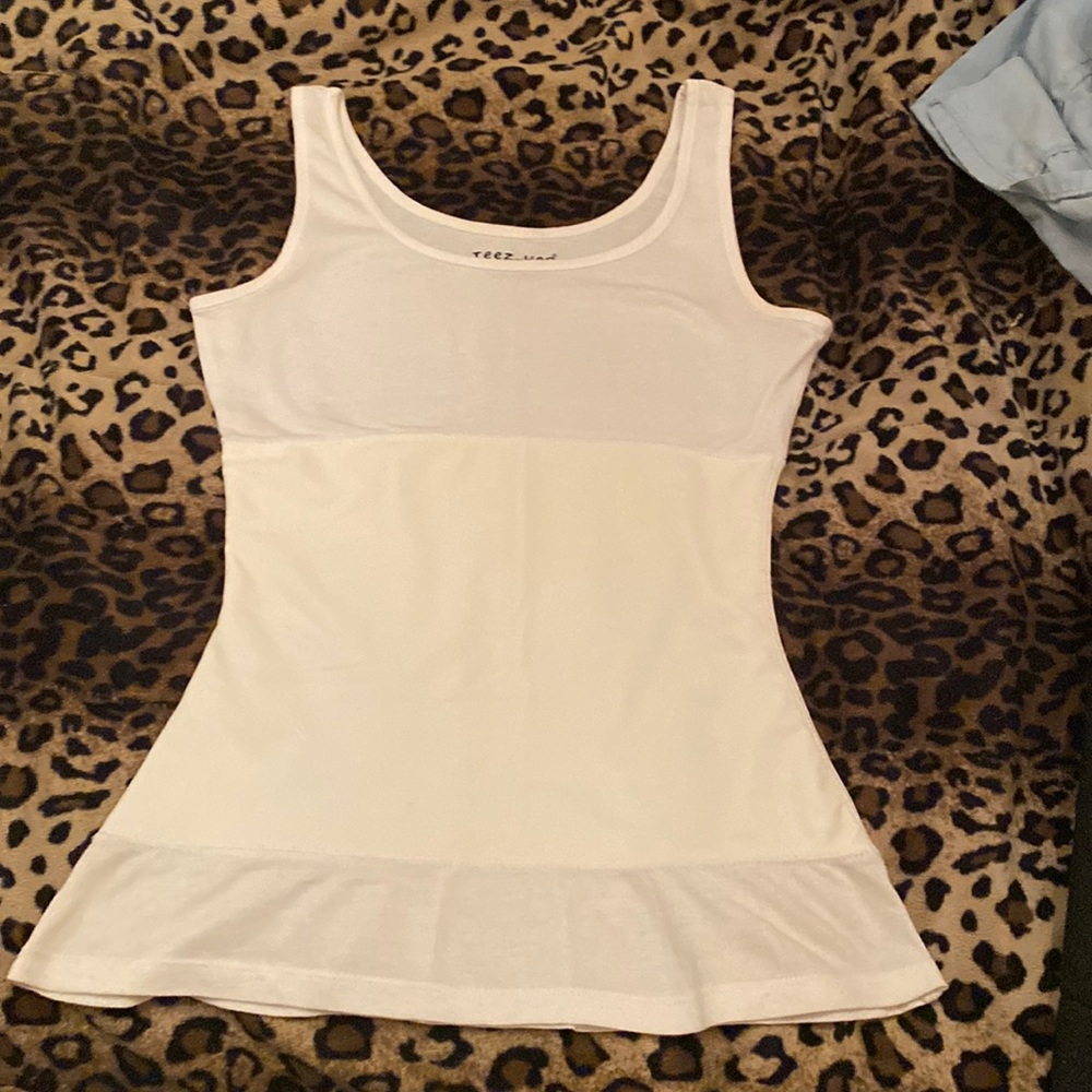 Size small Teez-Her white shaper tank.
